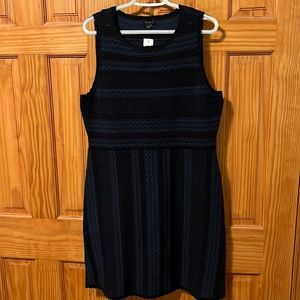 ANN TAYLOR Blue Dress Large